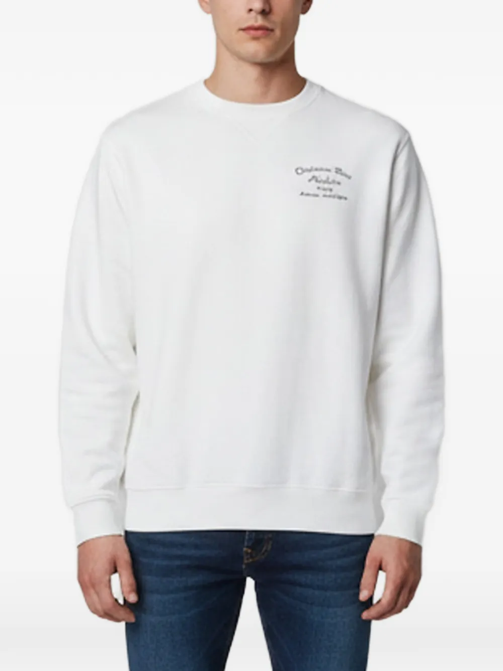 Christian Dior Pre-Owned embroidered-detail sweatshirt - Weiß