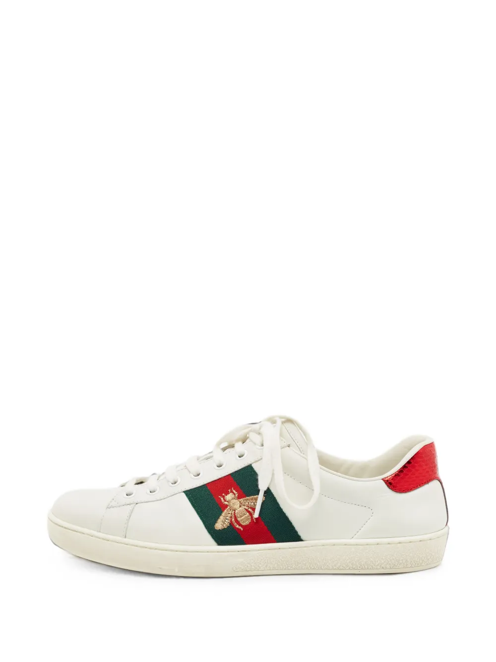 Gucci Pre-Owned Ace leather sneakers - Blanc