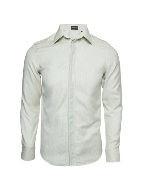 Emporio Armani Pre-Owned textured cotton shirt