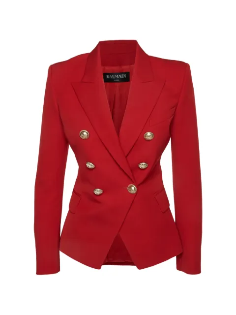 Balmain Pre-Owned wool double-breasted blazer