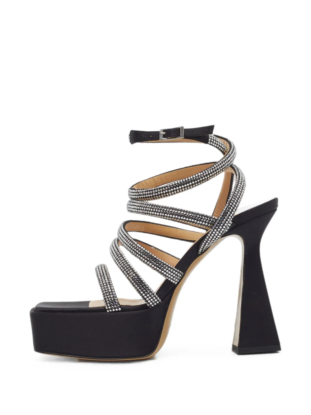 MACH & MACH Sydney crystal-embellished sandals - Noir MACH & MACH Sydney crystal-embellished sandals - Noir