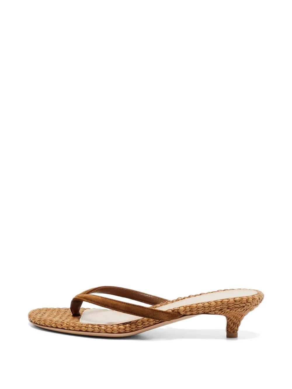 Gianvito Rossi Calypso raffia thong sandals - Neutrals