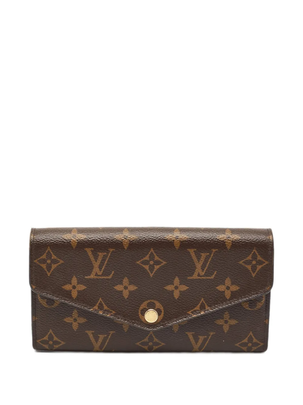 Louis Vuitton Pre-Owned 2021 Sarah Monogram continental wallet - Braun