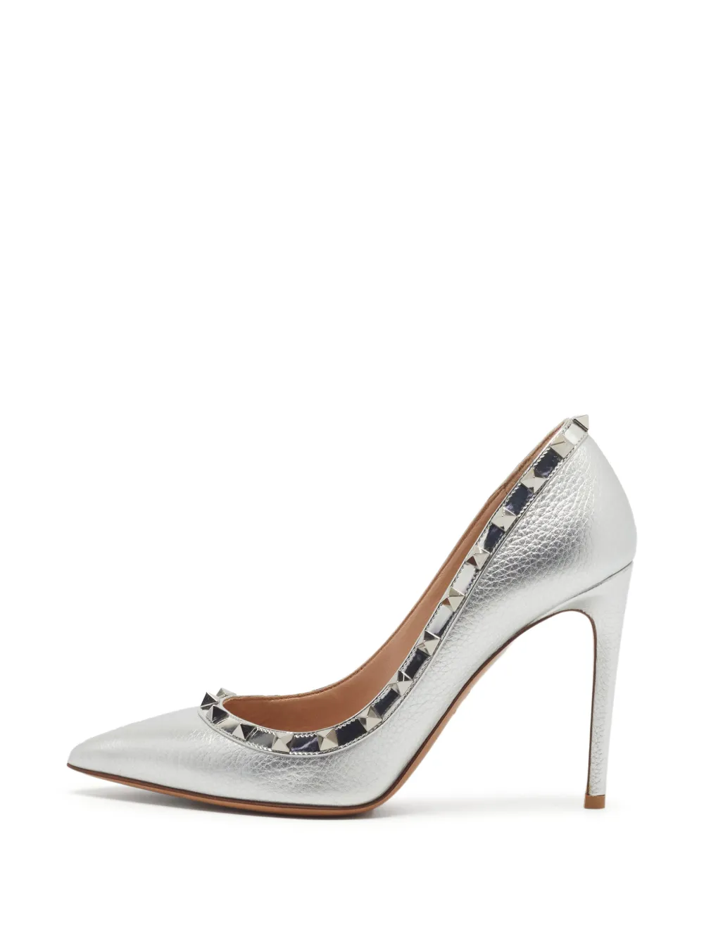 Valentino Garavani Pre-Owned Rockstud pointed-toe pumps - Silber