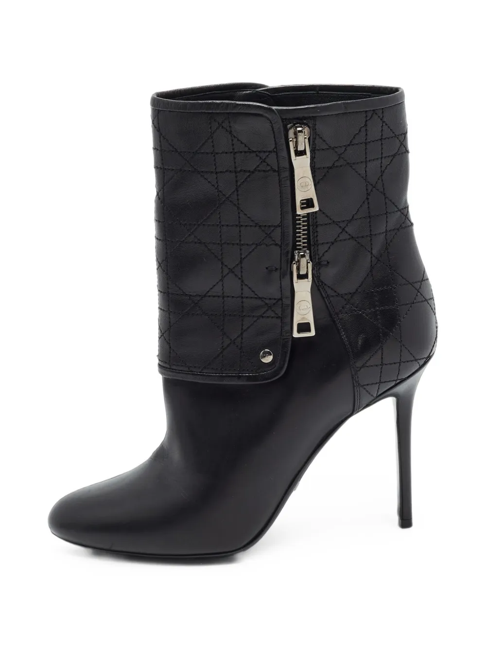 Christian Dior Pre-Owned bottines matelassées Cannage - Noir Christian Dior Pre-Owned bottines matelassées Cannage - Noir