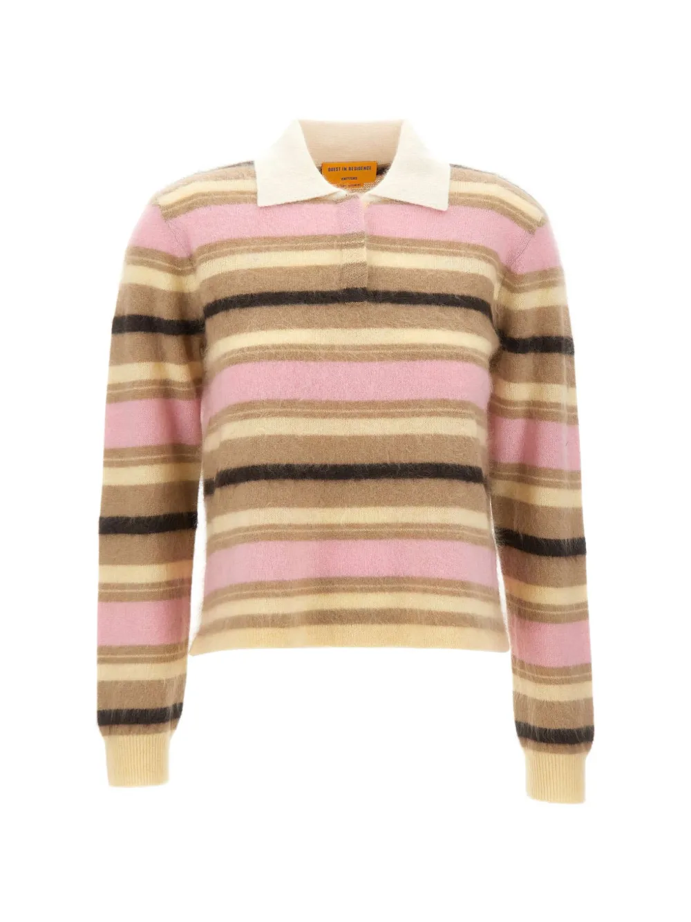 Guest In Residence Grizzly Cropped Rugbby polo shirt