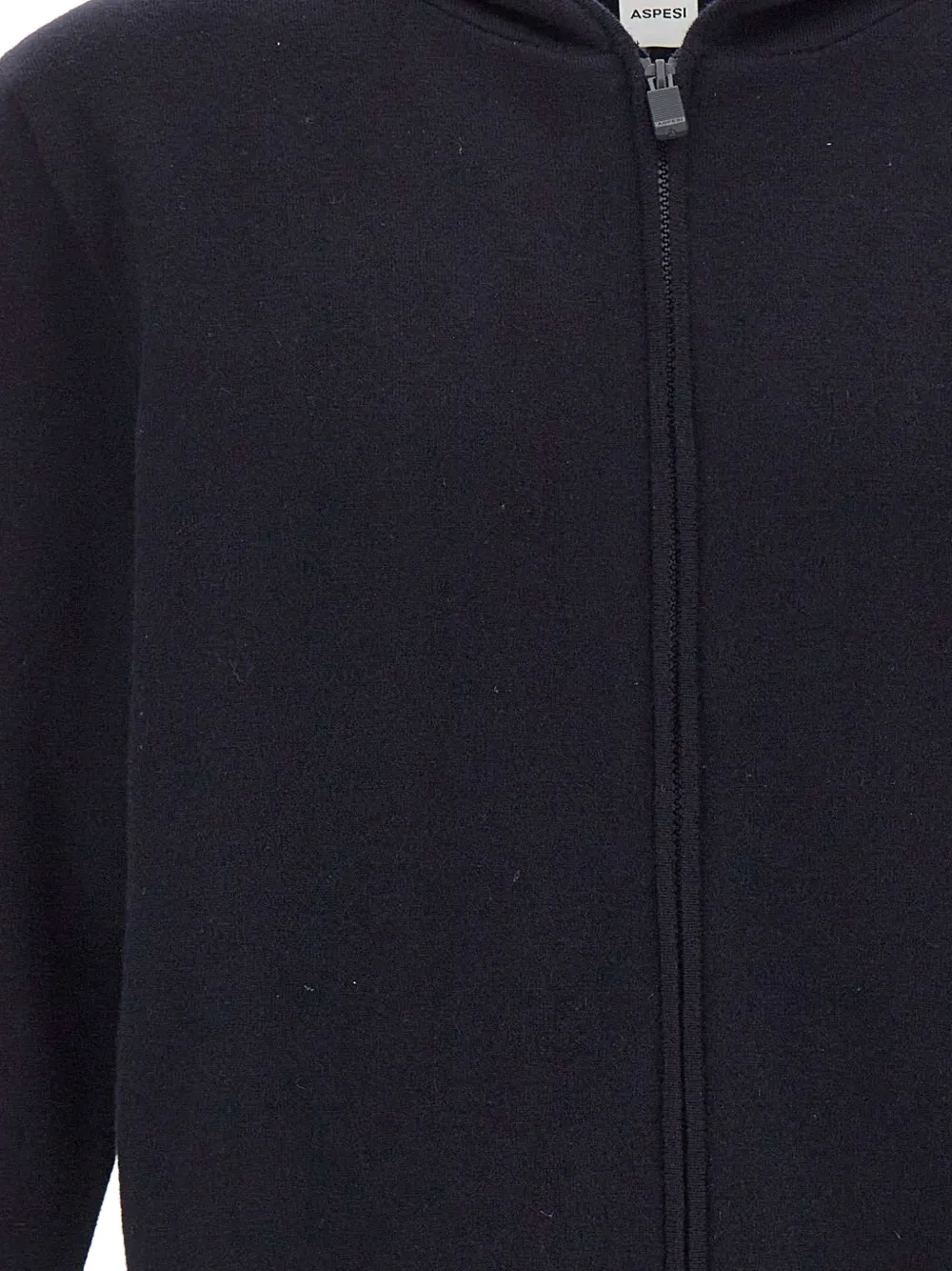 ASPESI Hoodie met rits Blauw