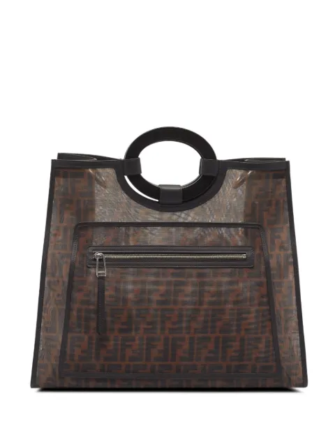 Fendi Pre-Owned 2018 Runaway FF-logo tote bag