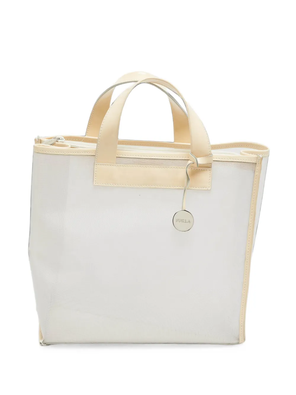 Furla Divide It mesh tote bag - Blanc