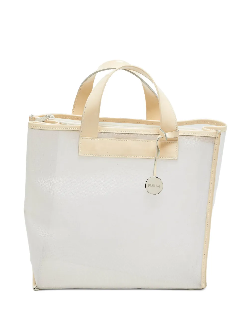 Furla Divide It mesh tote bag - Weiß