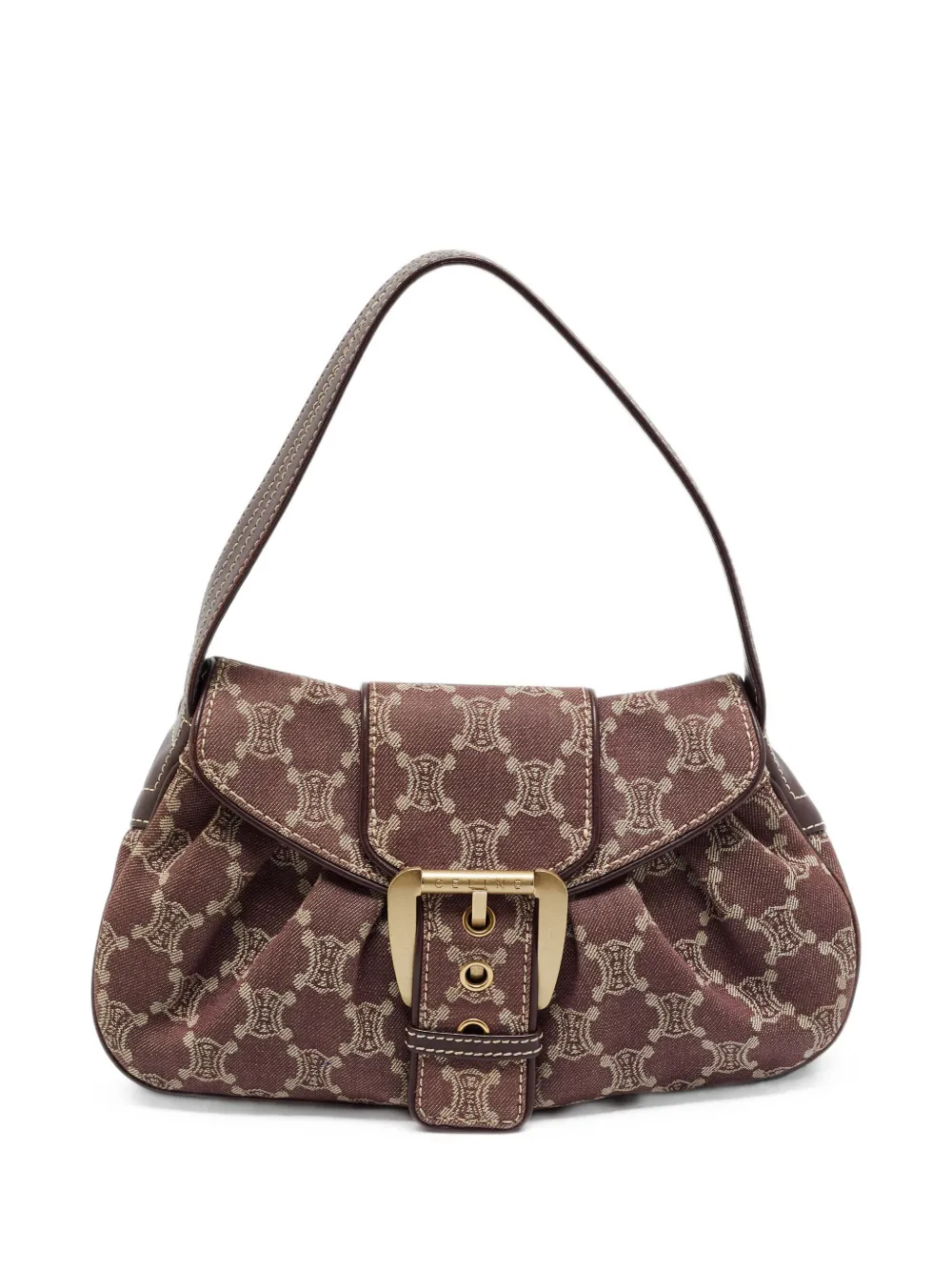 Celine Pre-Owned sac à main Macadam à boucle - Marron