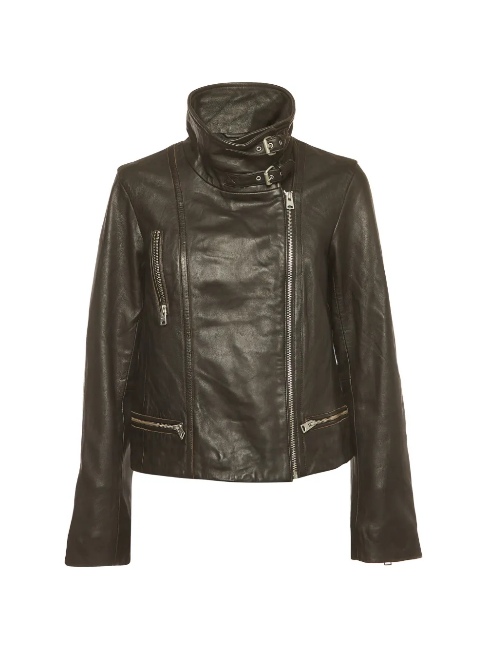 AllSaints Bales leather biker jacket - Black
