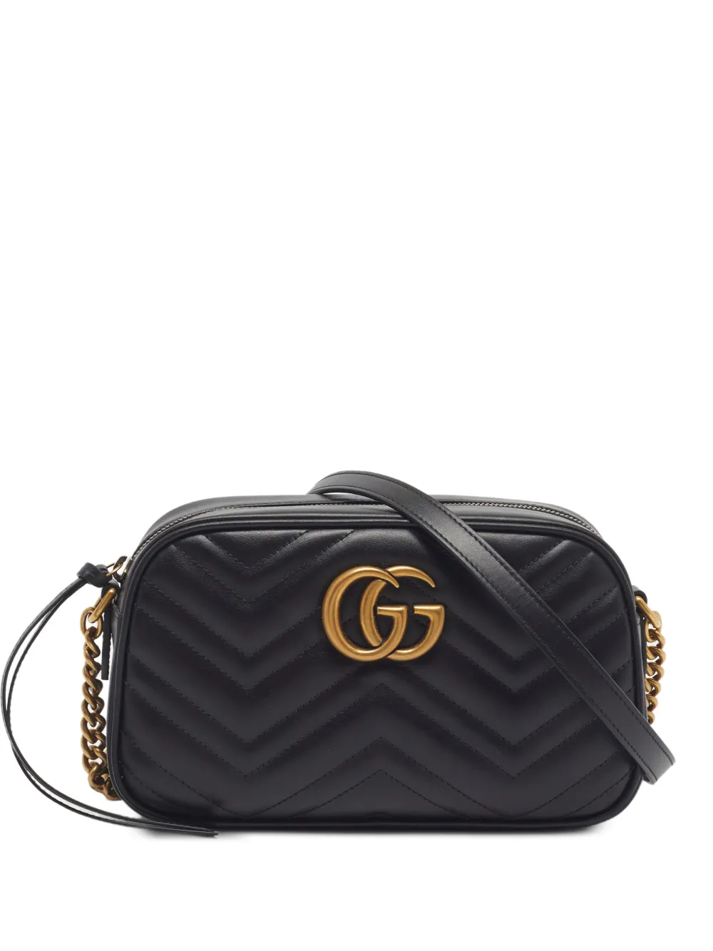 Gucci Pre-Owned small GG Marmont shoulder bag - Nero