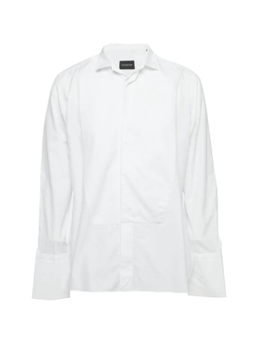 Ermenegildo Zegna Vintage chemise à col italien - Blanc Ermenegildo Zegna Vintage chemise à col italien - Blanc