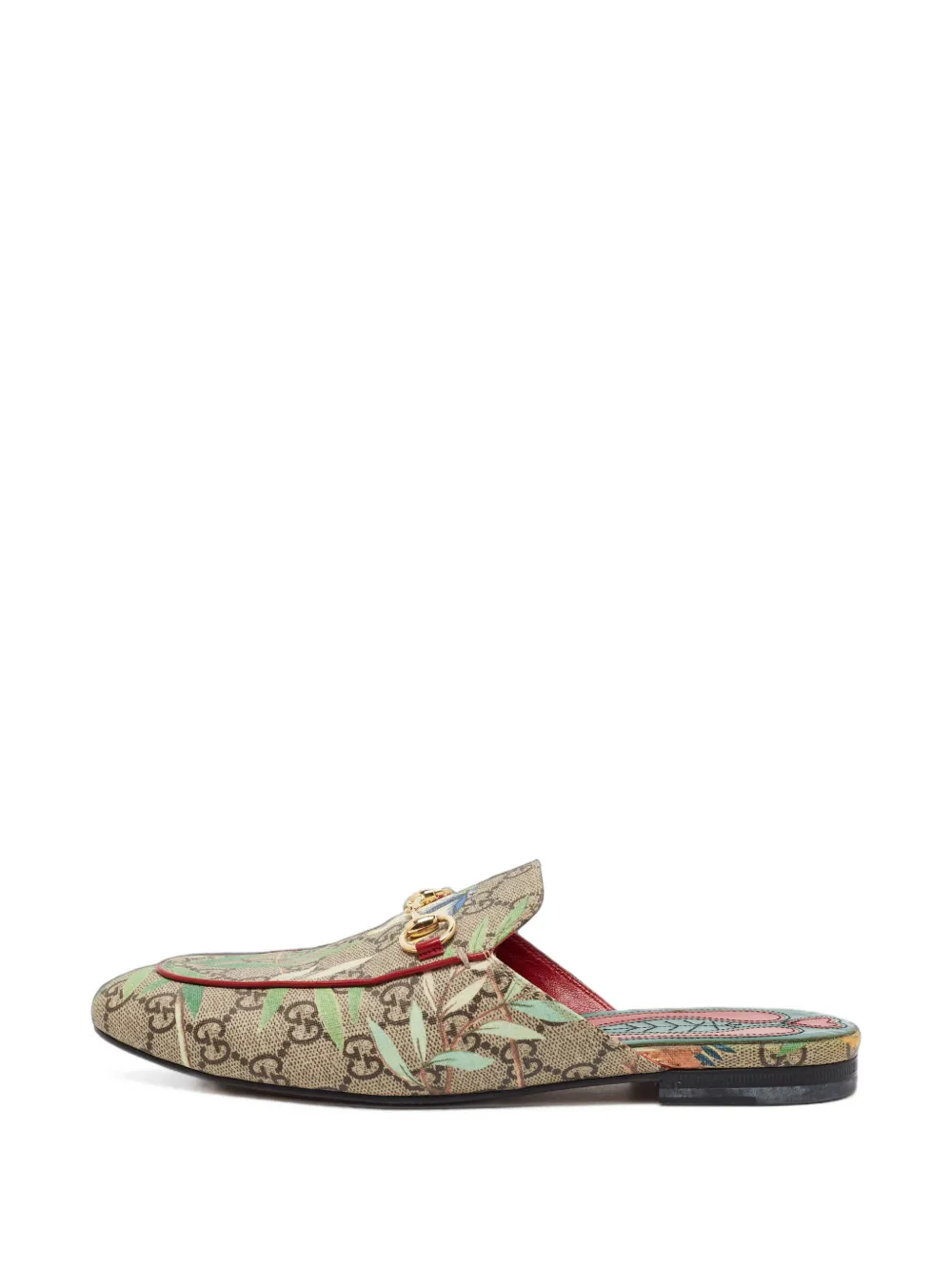Gucci Pre-Owned mules plates Princetown Flora Horsebit - Tons neutres Gucci Pre-Owned mules plates Princetown Flora Horsebit - Tons neutres
