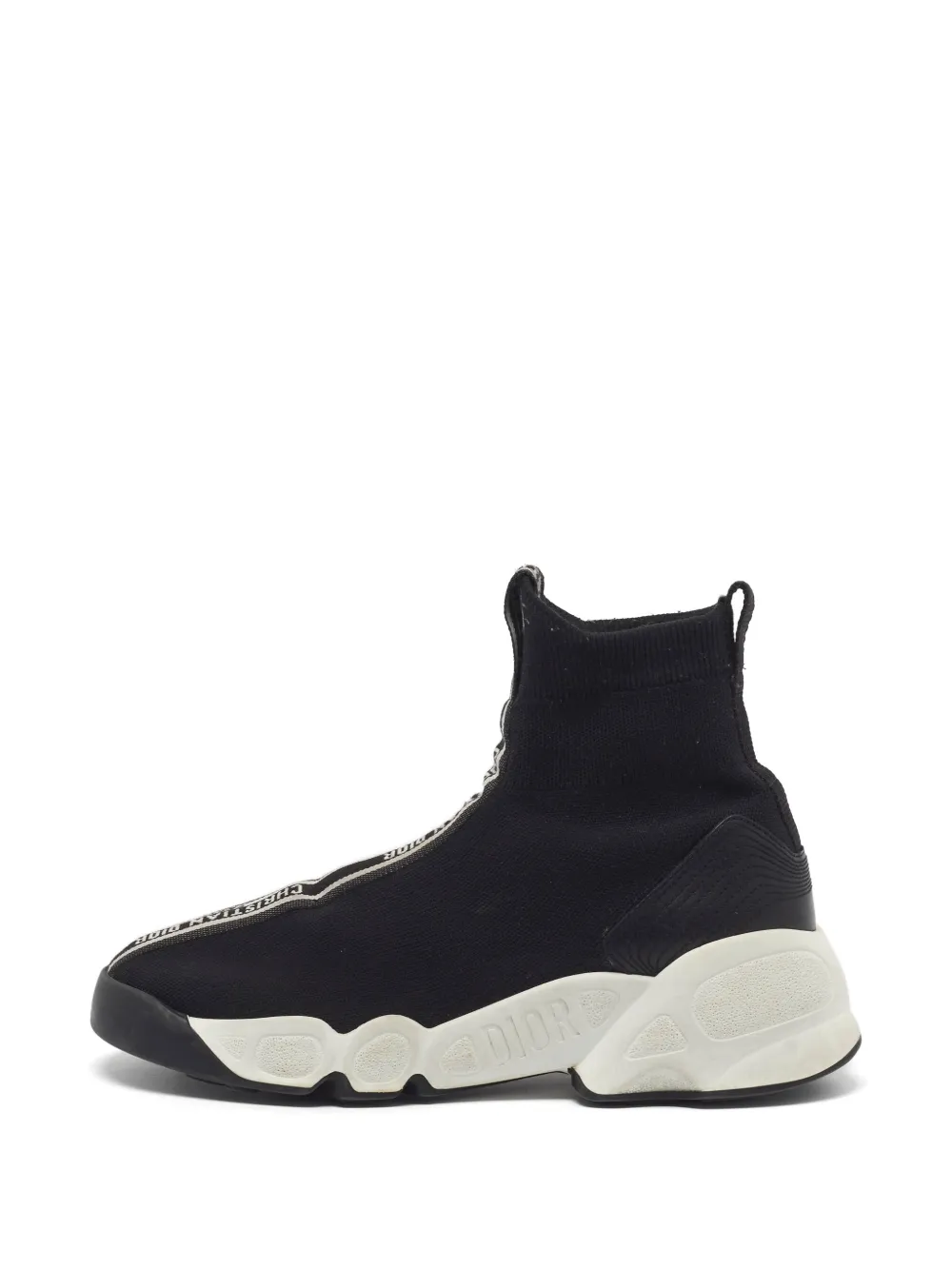 Christian Dior Pre-Owned F. Two Point Zero knit high-top sneakers - Schwarz