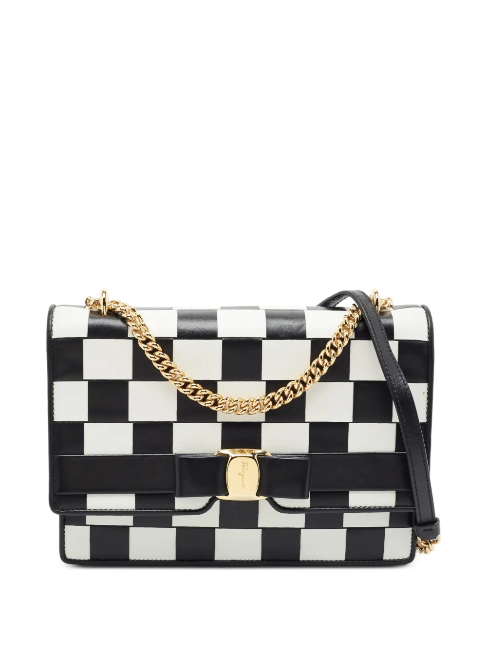 Ferragamo Pre-Owned Borsa a spalla Vara con fiocco - Nero