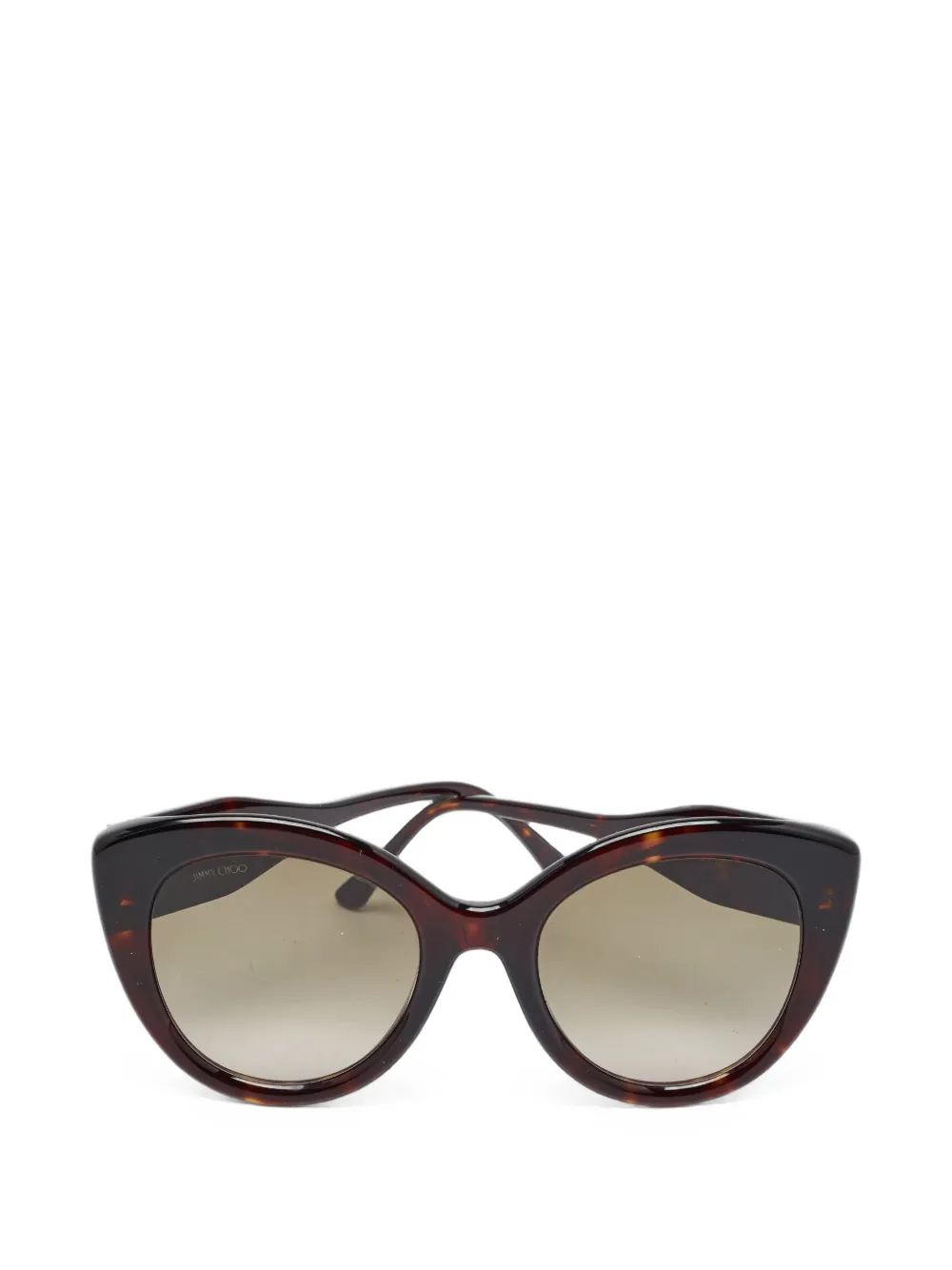 Jimmy Choo Pre-Owned lunettes de soleil Leone à monture papillon - Marron Jimmy Choo Pre-Owned lunettes de soleil Leone à monture papillon - Marron