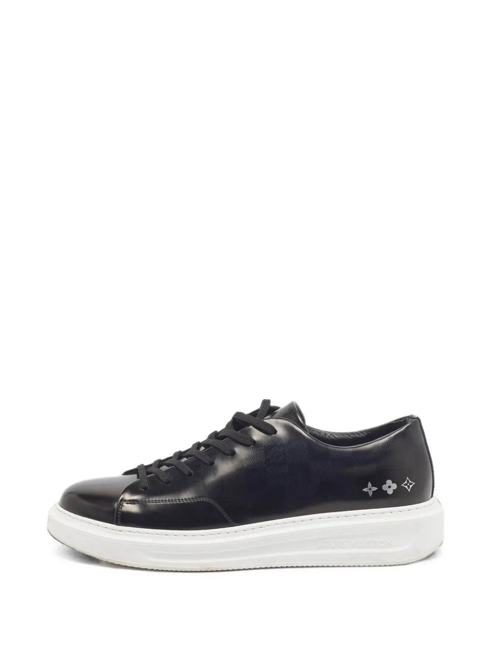 Louis Vuitton Pre-Owned Beverly Hills Damier sneakers - Noir Louis Vuitton Pre-Owned Beverly Hills Damier sneakers - Noir