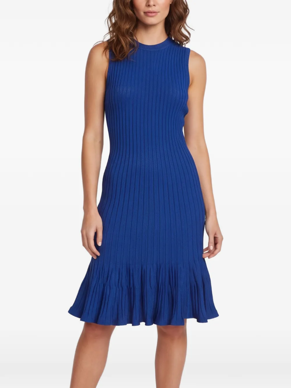 Givenchy Pre-Owned rib-knit midi dress - Blu