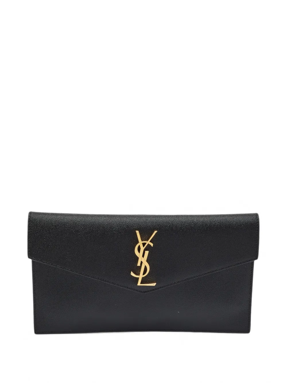 Saint Laurent Pre-Owned pochette enveloppe Uptown (2024) - Noir Saint Laurent Pre-Owned pochette enveloppe Uptown (2024) - Noir