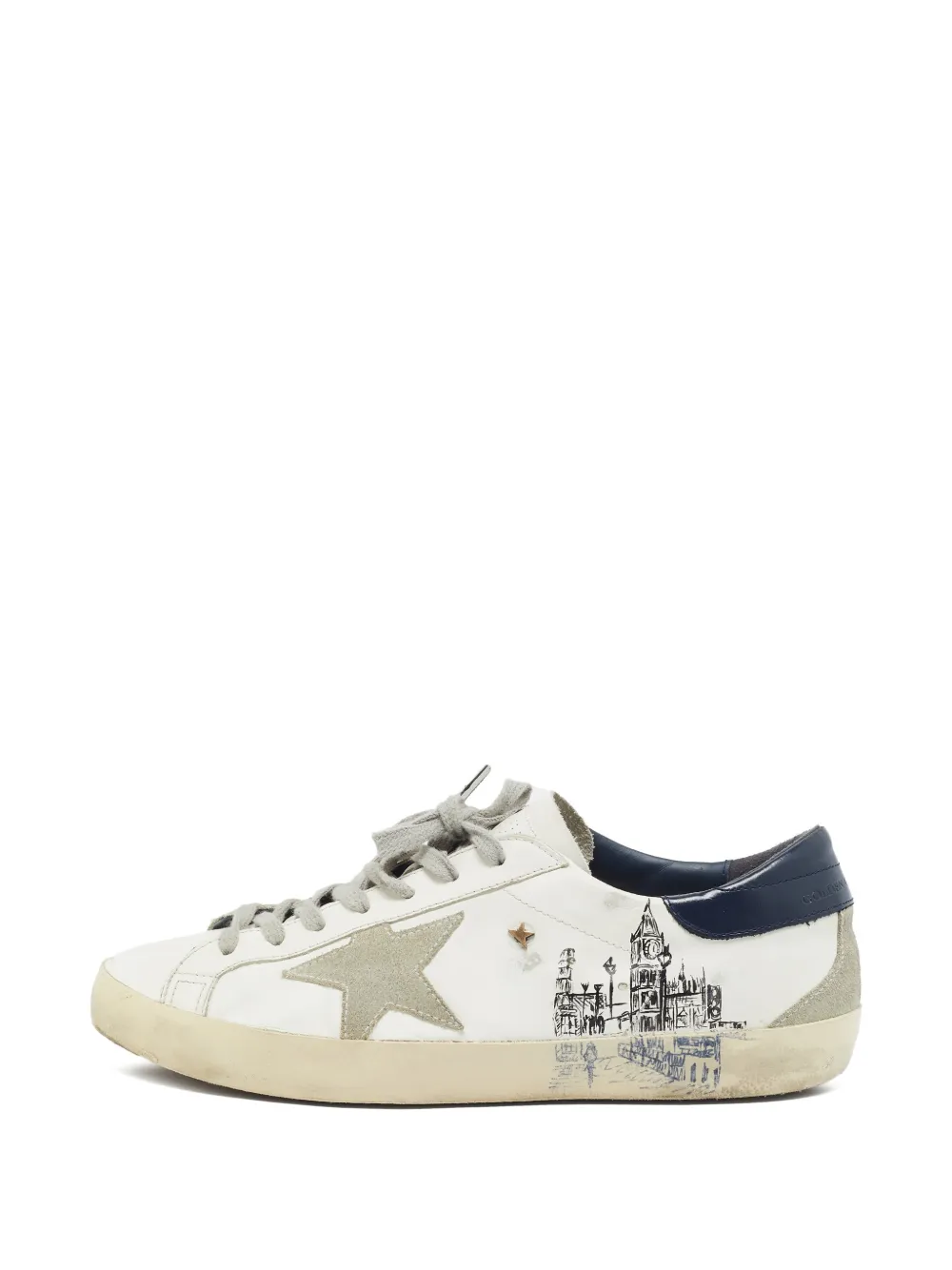 Golden Goose Superstar lace-up sneakers - White
