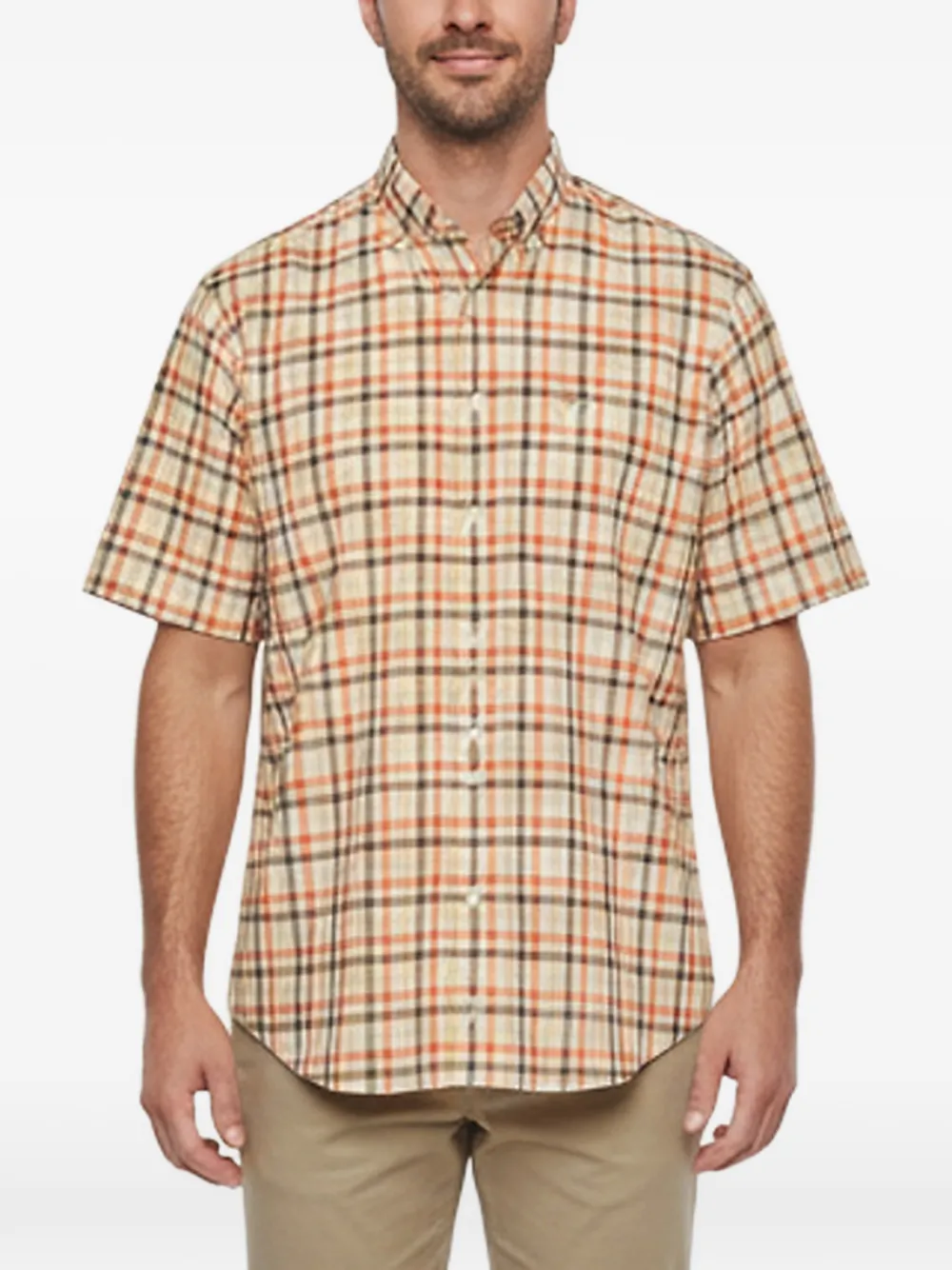 Burberry Pre-Owned plaid button-down shirt - Nude
