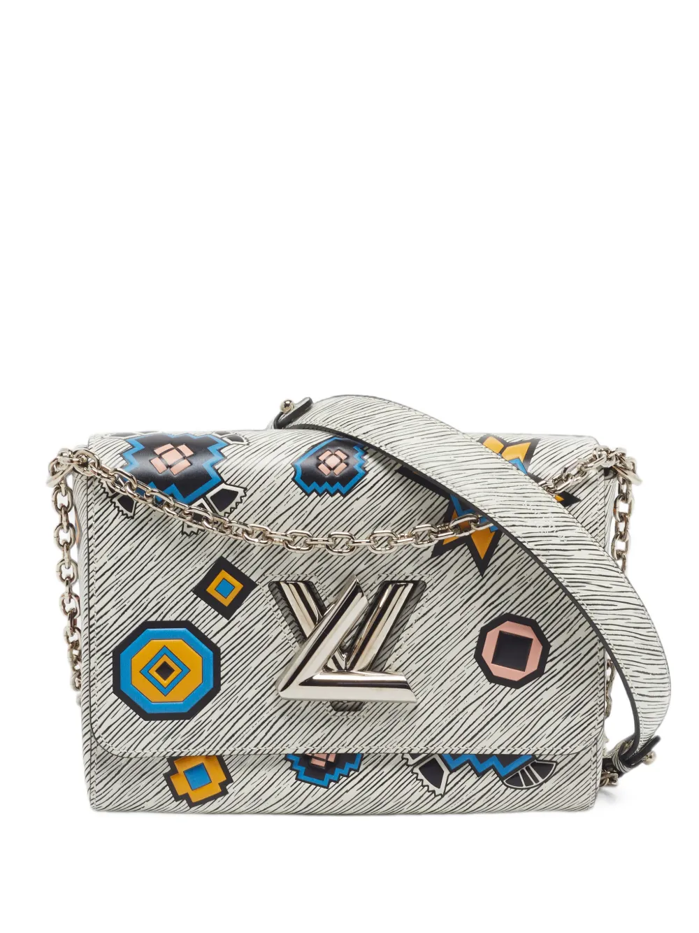 Louis Vuitton Pre-Owned 2015 Azteque Twist MM leather shoulder bag - Weiß