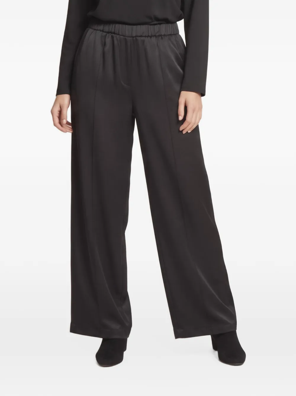 Loewe Pre-Owned elasticated wide-leg trousers - Schwarz