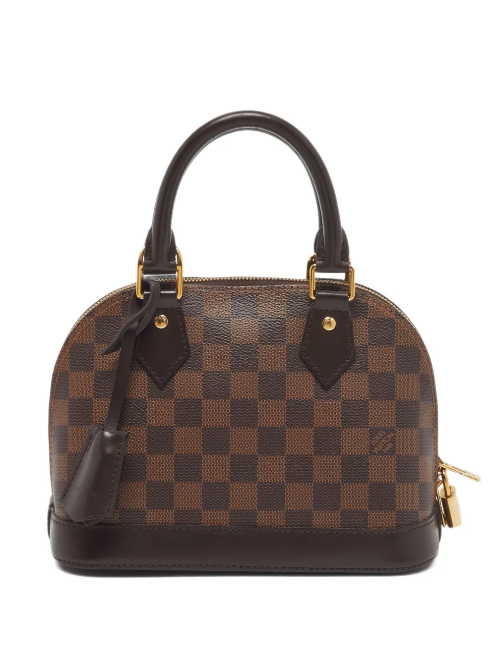 Louis Vuitton Pre-Owned BB Alma Damier Ebene tote bag - Marron Louis Vuitton Pre-Owned BB Alma Damier Ebene tote bag - Marron