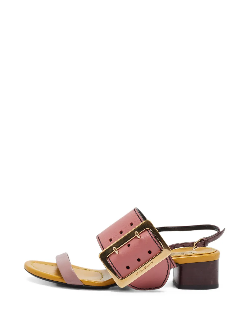 Burberry Pre-Owned Sawley heeled sandals - Rose Burberry Pre-Owned Sawley heeled sandals - Rose