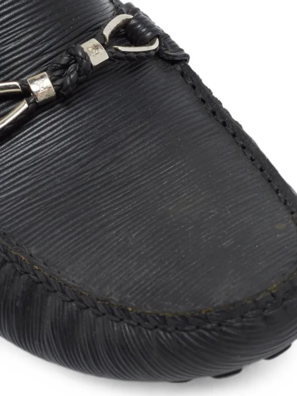 Louis Vuitton Pre-Owned ノットディテール レザーローファー