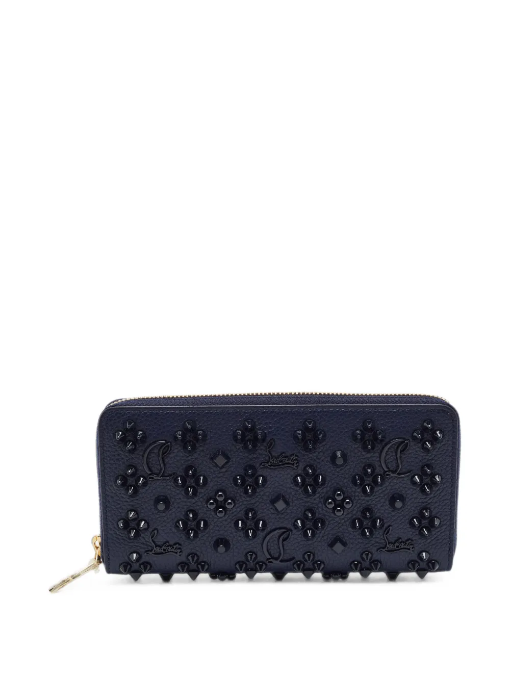 Christian Louboutin Pre-Owned Panettone studded-details wallet - Blau