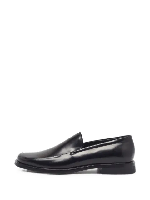Prada Pre-Owned square-toe leather loafers