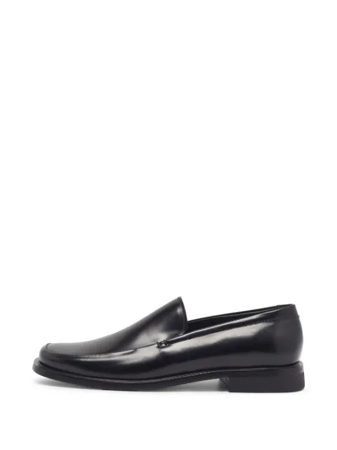 Prada Pre-Owned square-toe leather loafers