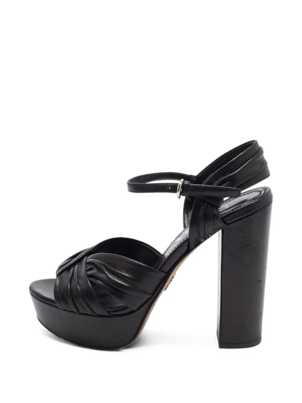 Prada Pre-Owned Sandalen mit Knöchelriemen - Schwarz