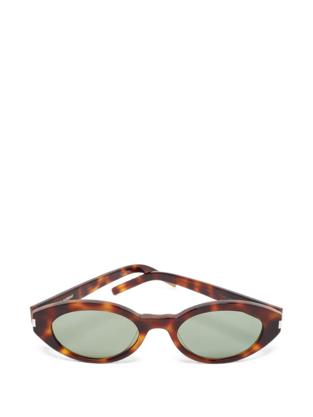 Saint Laurent Pre-Owned Plump oval sunglasses - Marron Saint Laurent Pre-Owned Plump oval sunglasses - Marron