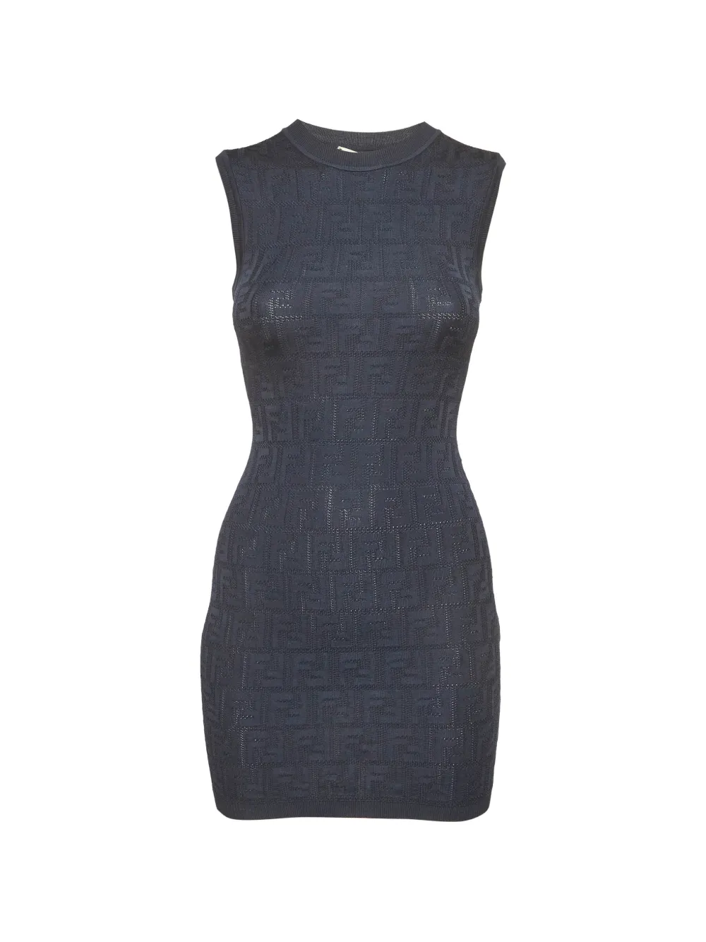 Fendi Pre-Owned FF monogram sleeveless mini dress - Blau