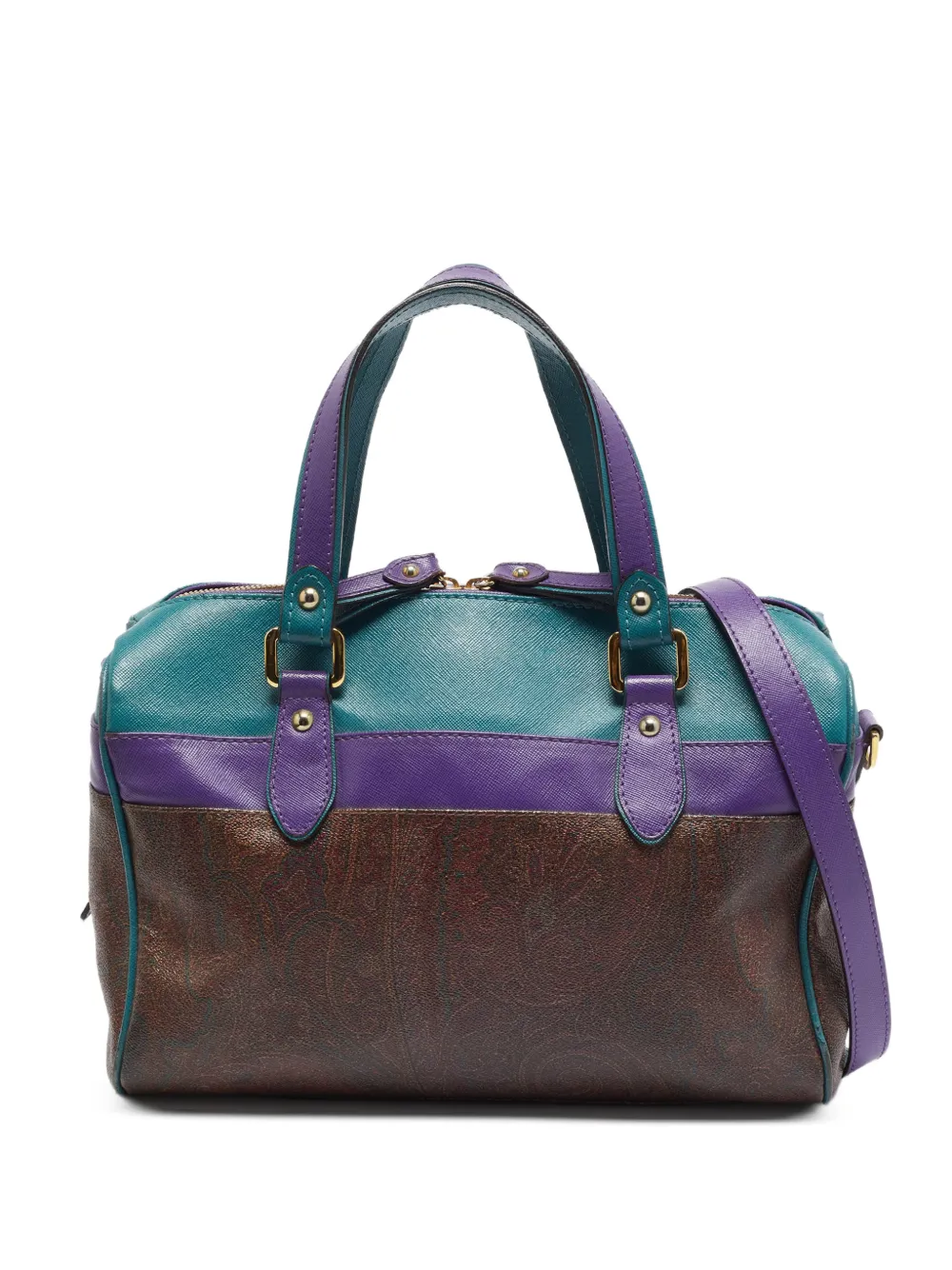 Etro Pre-Owned Paisley-print shoulder bag - Marrone