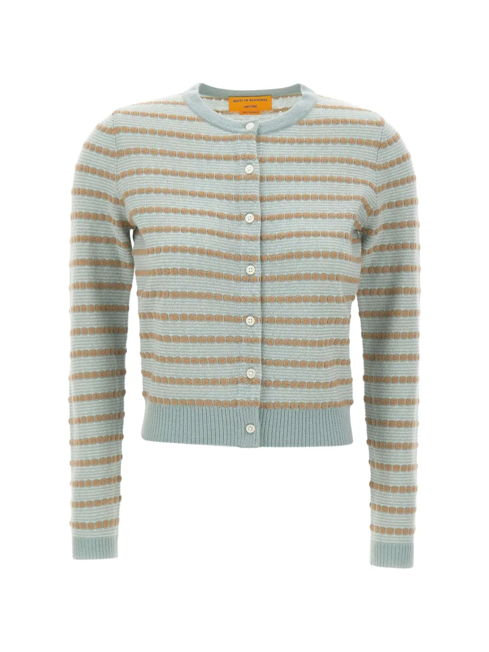 Guest In Residence Pebble Jane stripe cardigan - Verde