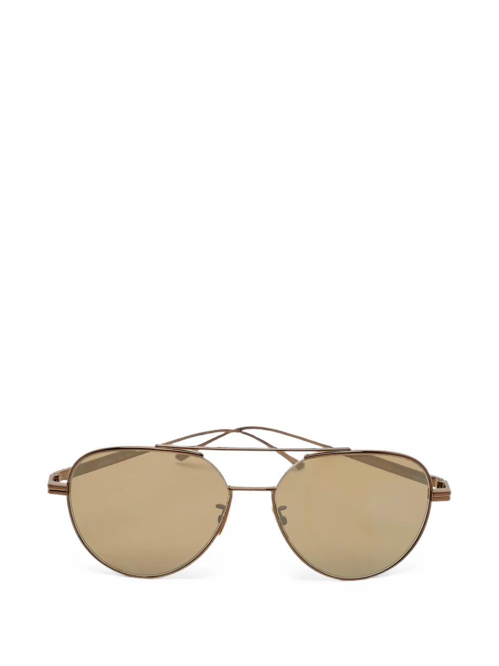 Bottega Veneta Pre-Owned pilot-frame sunglasses - Marron Bottega Veneta Pre-Owned pilot-frame sunglasses - Marron