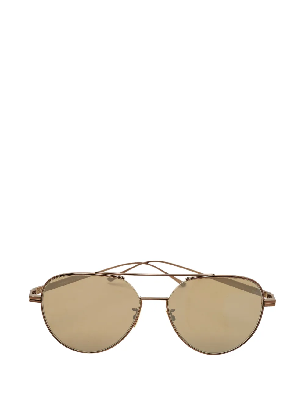 Bottega Veneta Pre-Owned pilot-frame sunglasses - Braun