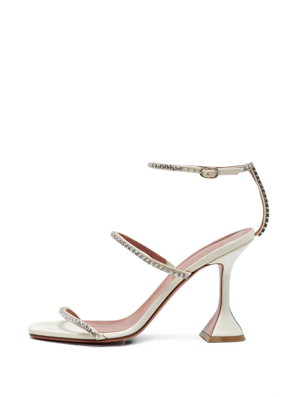Amina Muaddi Gilda crystal-embellished sandals - Tons neutres Amina Muaddi Gilda crystal-embellished sandals - Tons neutres