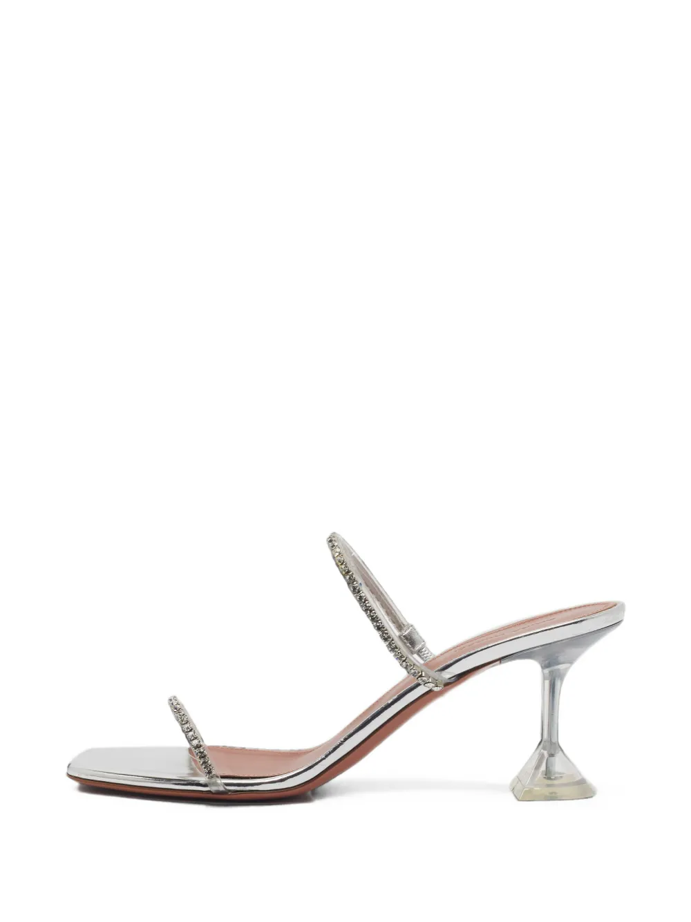 Amina Muaddi Gilda crystal-embellished sandals - Argent