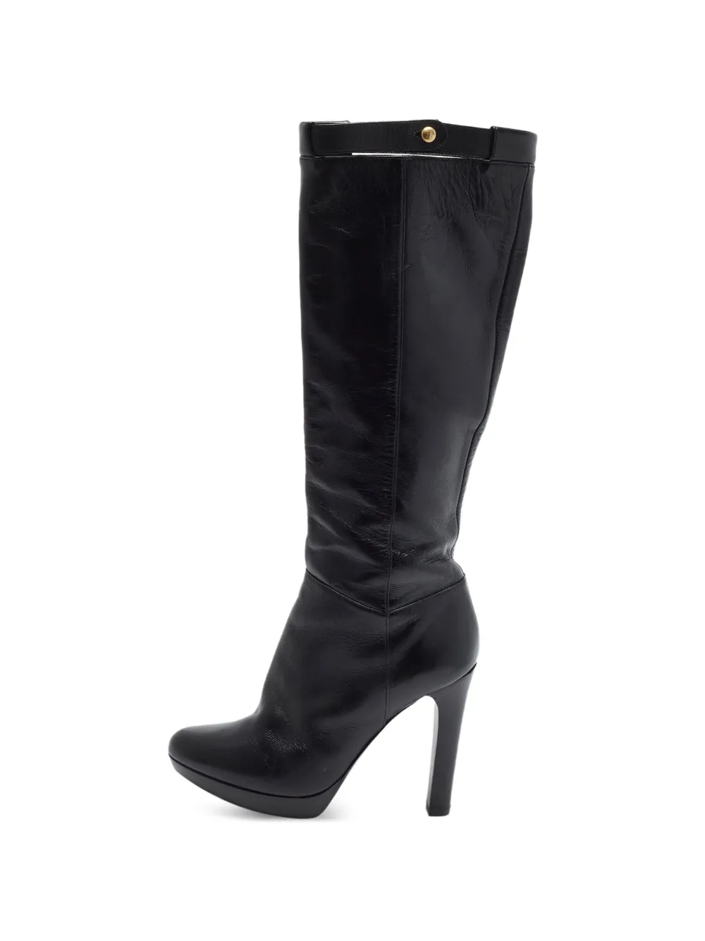 Prada Pre-Owned bottes en cuir - Noir