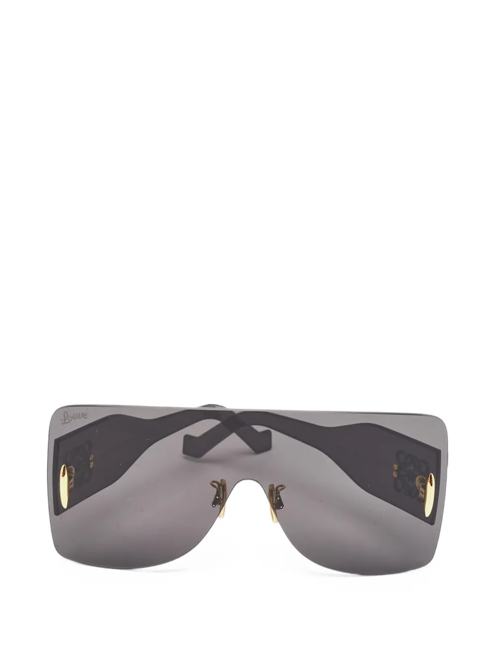 Loewe Pre-Owned lunettes de soleil à plaque logo - Gris Loewe Pre-Owned lunettes de soleil à plaque logo - Gris