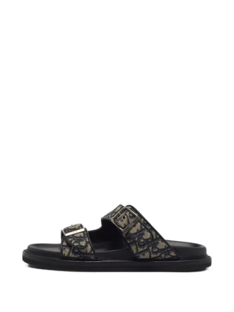 Christian Dior Pre-Owned Dior Oblique Aqua Sandalen