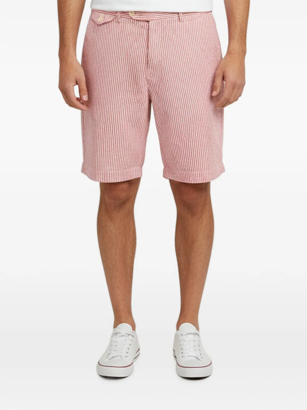 Polo Ralph Lauren Vintage striped cotton shorts - Rosso