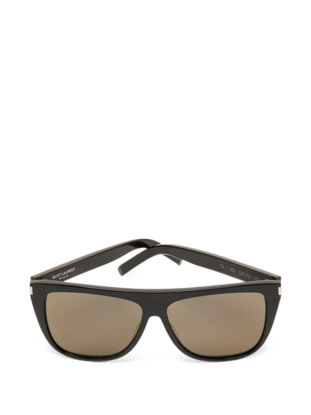 Saint Laurent Pre-Owned lunettes de soleil SL1 à monture rectangulaire - Noir Saint Laurent Pre-Owned lunettes de soleil SL1 à monture rectangulaire - Noir
