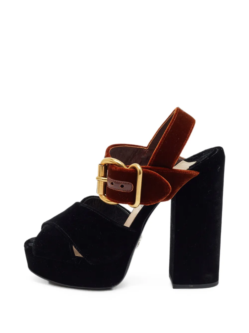 Prada Pre-Owned buckle-fastening sandals - Schwarz